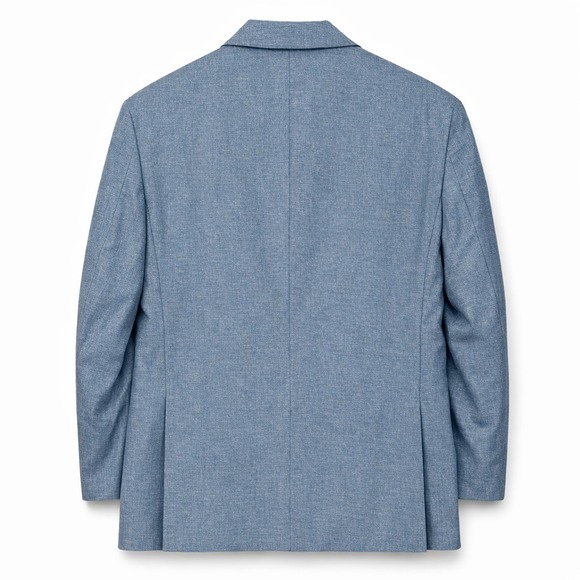 Jos A Bank Signature Collection Silk Sport Coat Blazer 39RTailored Fit Blue - Picture 3 of 14